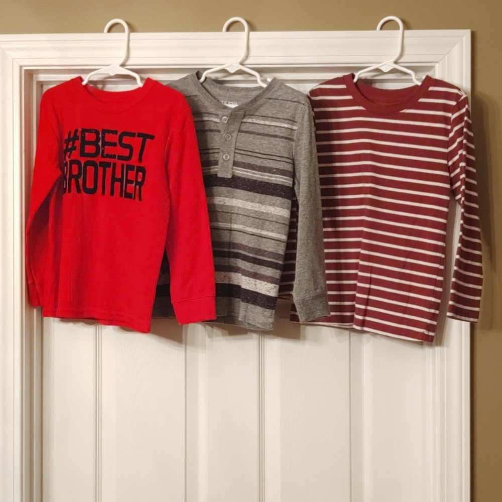 3 Little boys long sleeve shirts